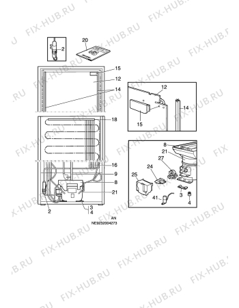Взрыв-схема холодильника Arthur Martin AR8294C - Схема узла C10 Cold, users manual